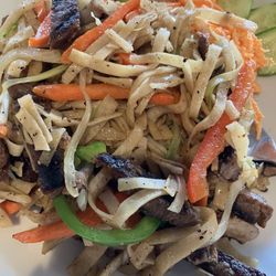 Nomads Mongolian & Korean Bbq - Stir Fry Noodle called Beef Tsulvan with Beef (Ribeye)