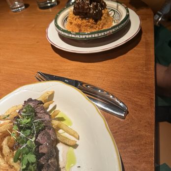 Zon Zon - Steak frites and apricot lamb couscous - Mediterranean Near Me - Dallas, Texas Zon Zon - Steak frites and apricot lamb couscous - Mediterranean Near Me - Dallas, Texas