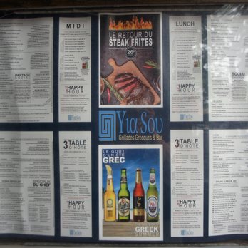 Estiatorio Yia Sou! - Menu - Greek Near Me - Montreal, Quebec