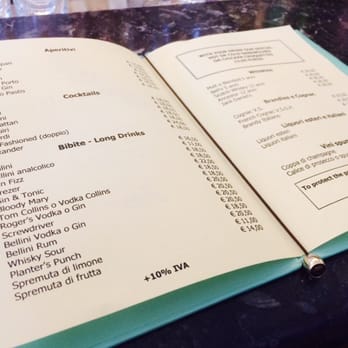Harry's Bar - Menu - Bars Near Me - Venezia, VE Harry's Bar - Menu - Bars Near Me - Venezia, VE