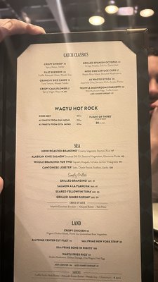 Menu photo 1 Catch Las Vegas, NV