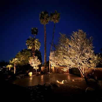 Paradise Landscape Lighting - Rear view - Landscape Architects or Designers Near Me - Palm Springs, California