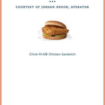 Chick-fil-A - Free offer sent just because by Chick-fil-a :) - Fast Food Near Me - Glastonbury, Connecticut Chick-fil-A - Free offer sent just because by Chick-fil-a :) - Fast Food Near Me - Glastonbury, Connecticut