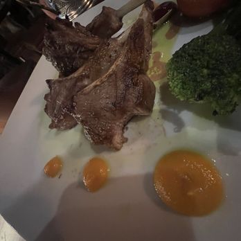 Sumak Restaurant - a plate of meat, broccoli and sauce - Turkish Near Me - Miami Beach, Florida Sumak Restaurant - a plate of meat, broccoli and sauce - Turkish Near Me - Miami Beach, Florida