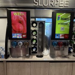 So many choices of Slurpee flavors available.