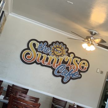 Sunrise Cafe - Sign inside diner area - American Near Me - San Clemente, California
