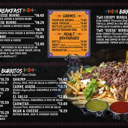Califas Tacos & Beer - Menu