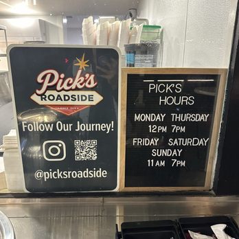 Pick's Roadside - Hours + social - Burgers Near Me - Cloverdale, California Pick's Roadside - Hours + social - Burgers Near Me - Cloverdale, California