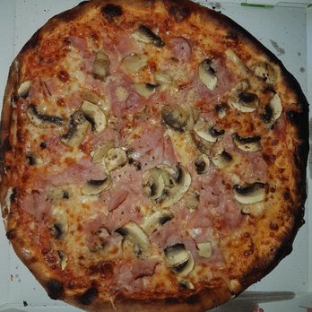 Quattro Due - Pizza "Toscana" mit Schinken u. Champignons - Pizza Near Me - Vienna, 9