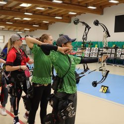 Easton Archery Center of Excellence - National Archery Scholarship Tour in EACE's Indoor Range