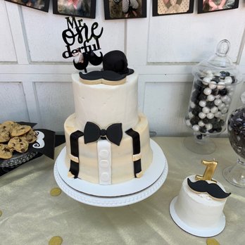 A Sweet Morsel - a cake with a top hat and bow tie - Cupcakes Near Me - Allison Park, Pennsylvania