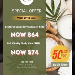 Silk Pro Head Spa - soft opening special - valid until 6/30/24
