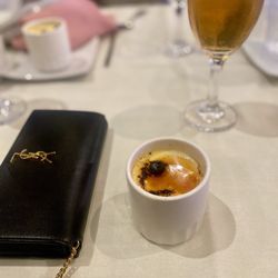 Quiet Cannon Conference & Event Center - Crème brûlée dessert and Iced tea