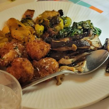 Trattoria Dell'Arte - 3 vegetable antipasto plate - Italian Near Me - New York, New York