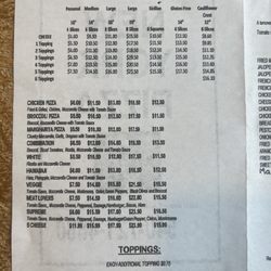 New York Pizza - Menu - June 2024