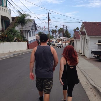 El Terado Terrace - The walk down to the main drag. - Hotels Near Me - Avalon, California