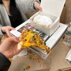 Fried Dough Taco Pizza