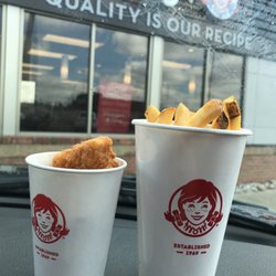 Wendy's - Now I've seen it all. My kids nuggets and fries in frosty cups. Wtf!?