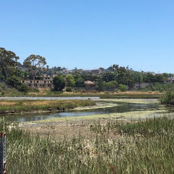 Famosa Slough - the sweeping view. those homes get it all year! Famosa Slough, Point Loma Heights San Diego, CA - Hiking Near Me - San Diego, California