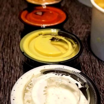 Fryd Bird - All the dipping sauces! - Chicken Wings Near Me - Mesa, Arizona