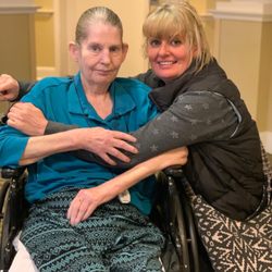 Brookdale Rosehill - My beautiful mom and I
