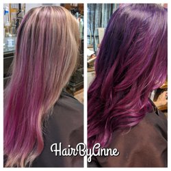 Southern Roots Salon and Spa - Purple ombre balayage