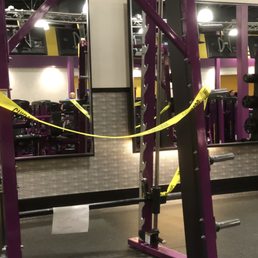 Two of the four smith machines roped off. When it should be 3 of 4 that are roped off.