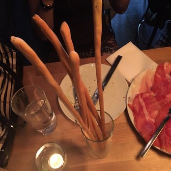 Bar Bricco - Bread sticks. Sort of ridiculously long - Italian Near Me - Edmonton, Alberta