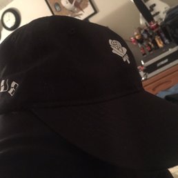 'Instagrammable Dad Cap' Alert. White Rose/TRUE tat-print 'Instagrammable Dad Cap' Alert. White Rose/TRUE tat-print