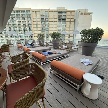 Zul Rooftop - Beside the rooftop pool and chair beds. Beautiful sunset view. - Bars Near Me - Carolina, Puerto Rico