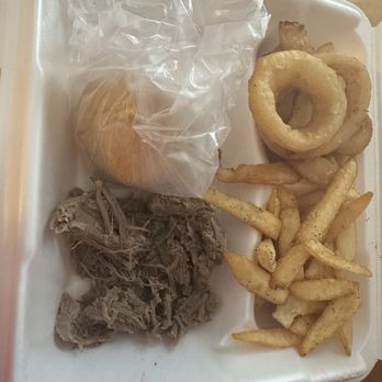 Hole In The Wall Cafe - Pot roast, Frings (half fries half onion rings) and cornbread muffin - Breakfast & Brunch Near Me - Oak Ridge, Tennessee Hole In The Wall Cafe - Pot roast, Frings (half fries half onion rings) and cornbread muffin - Breakfast & Brunch Near Me - Oak Ridge, Tennessee