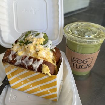 Egg Tuck - Avo Egg Sandwich & Sweet Matcha Latte (Iced) - Breakfast & Brunch Near Me - Los Angeles, California Egg Tuck - Avo Egg Sandwich & Sweet Matcha Latte (Iced) - Breakfast & Brunch Near Me - Los Angeles, California