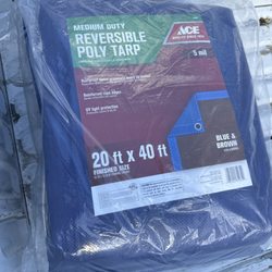 Vision Ace Hardware - Two 20x40 tarps, unused and unopened.