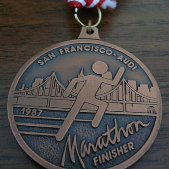 The San Francisco Marathon - SF Marathon History: 1987 Finishers Medal - Races & Competitions Near Me The San Francisco Marathon - SF Marathon History: 1987 Finishers Medal - Races & Competitions Near Me