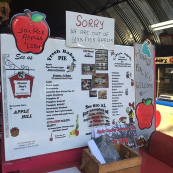 Denver Dan's - All the apple varieties this farm grows & the pies available - Farmers Market Near Me - Camino, California