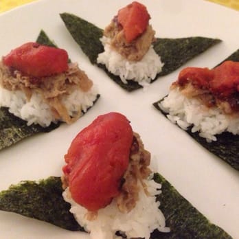 Ivan Ramen - Roast Pork Musubi (Salted Plum Wasabi, Roast Tomato, Toasted Nori) - Ramen Near Me - New York, New York
