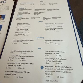 Savor - Menu - New American Near Me - Niagara Falls, New York