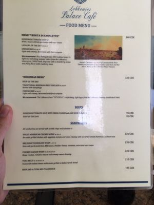 Menu photo 2 Lobkowicz Palace Café Prague, PR Menu photo 2 Lobkowicz Palace Café Prague, PR