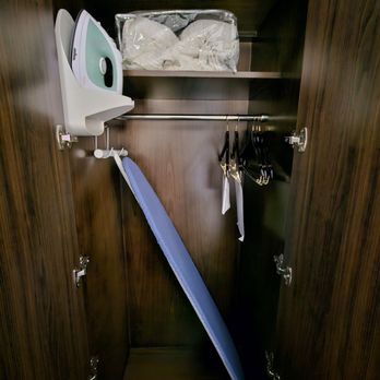 Hampton Inn Ridgefield Park - Wardrobe with extra linens and ironing supplies - Hotels Near Me - Ridgefield Park, New Jersey