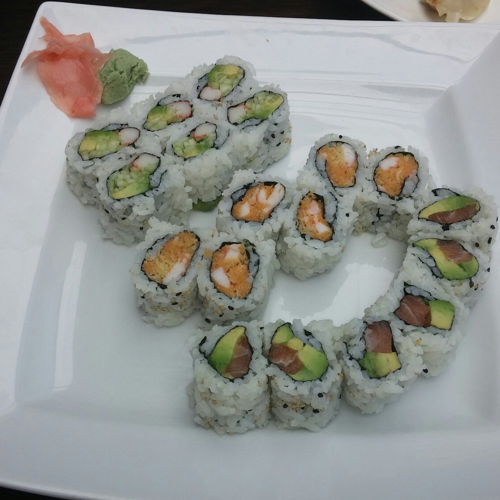 Ocean Sushi - California, Spicy Shrimp, Salmon & Avacado. - Japanese Near Me - Winona, Minnesota Ocean Sushi - California, Spicy Shrimp, Salmon & Avacado. - Japanese Near Me - Winona, Minnesota