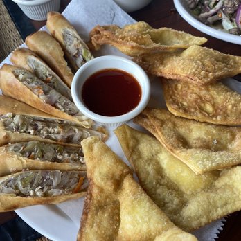 Joy's Thai Cuisine - Cream cheese wontons and egg rolls - Thai Near Me - Lakeville, Minnesota Joy's Thai Cuisine - Cream cheese wontons and egg rolls - Thai Near Me - Lakeville, Minnesota