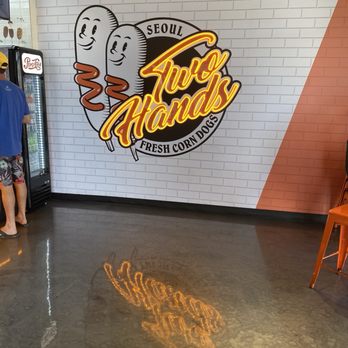 Two Hands Fresh Corn Dogs - Phoenix - Cool logo - Hot Dogs Near Me - Phoenix, Arizona Two Hands Fresh Corn Dogs - Phoenix - Cool logo - Hot Dogs Near Me - Phoenix, Arizona