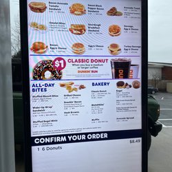 Dunkin' - Menu