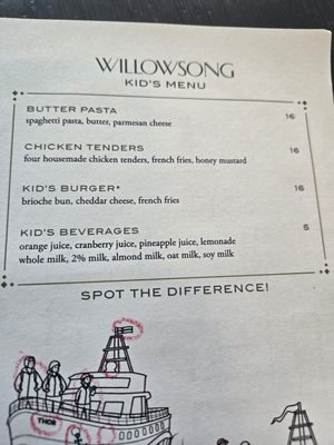 Menu photo 2 Willowsong Washington, DC, DC