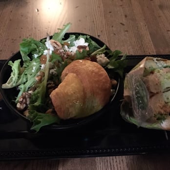 Fresh To Order - Salmon panini and a side green salad with balsamic did not disappoint! - New American Near Me - Marietta, Georgia Fresh To Order - Salmon panini and a side green salad with balsamic did not disappoint! - New American Near Me - Marietta, Georgia
