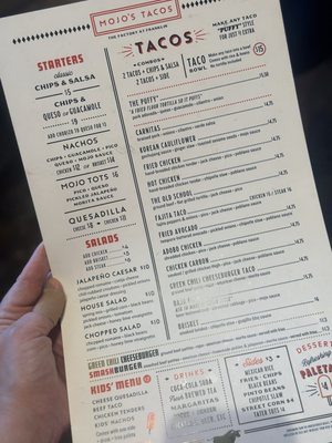 Menu photo 7 Mojo's Tacos - Franklin Franklin, TN