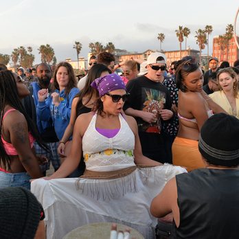 The Venice Beach Drum Circle - She just can't get enough. - Local Flavor Near Me - Venice, California The Venice Beach Drum Circle - She just can't get enough. - Local Flavor Near Me - Venice, California