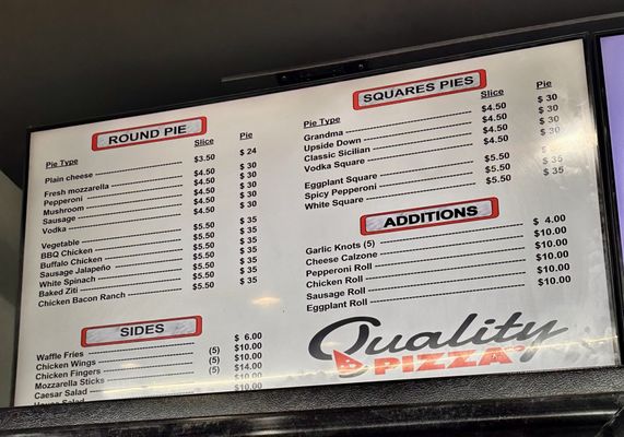 Menu photo 1 Quality Pizza Hoboken, NJ