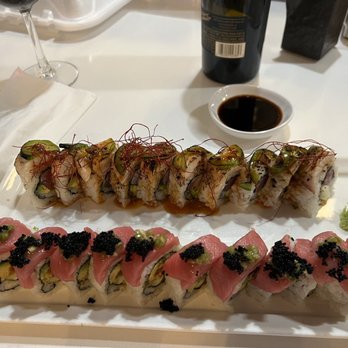 Akami Sushi Bar - Phat Boy and Hamachi Torch Roll - Sushi Bars Near Me - Apex, North Carolina
