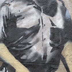 Banksy - Guard With Balloon Dog